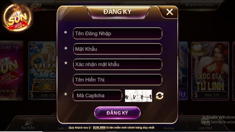 Đăng ký Sunwin giúp bạn có được những giây phút trải nghiệm game ấn tượng