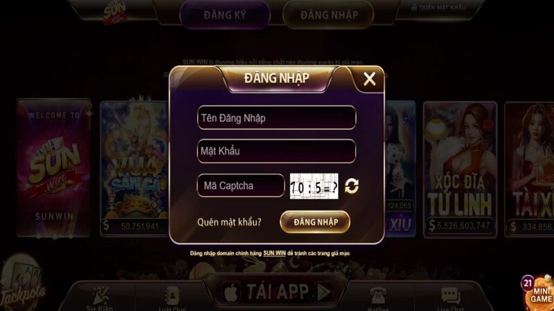 Đăng nhập Sunwin giúp bạn có thể trải nghiệm nhiều thể loại game khác nhau